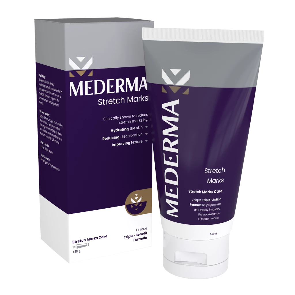 Mederma® Stretch Marks ครีมช่วยลดรอยแตกลายให้แลดูจางลงด้วยส่วนผสมของมอยเจอร์ไรเซอร์  | Mederma® TH